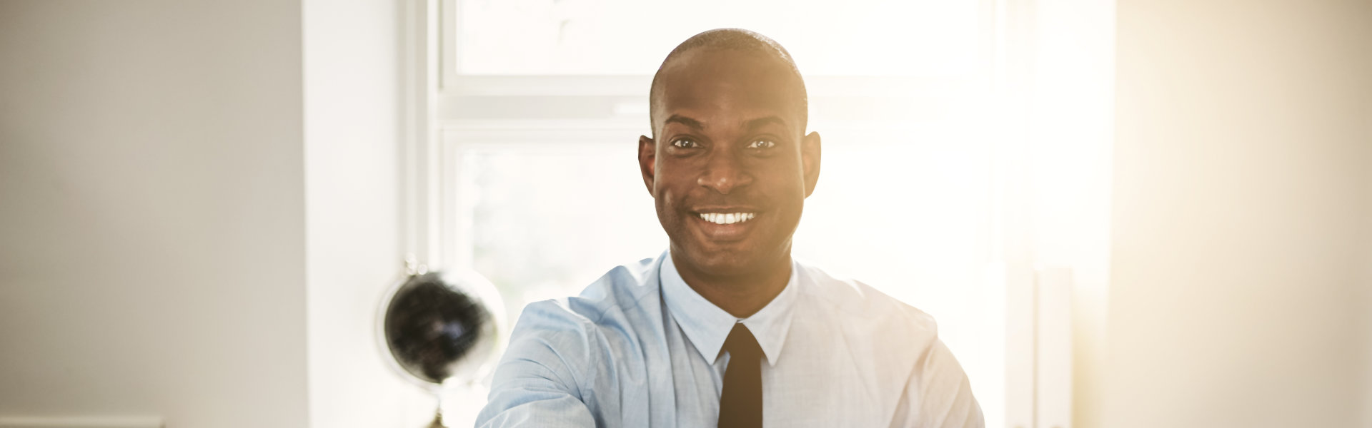 young man smiling